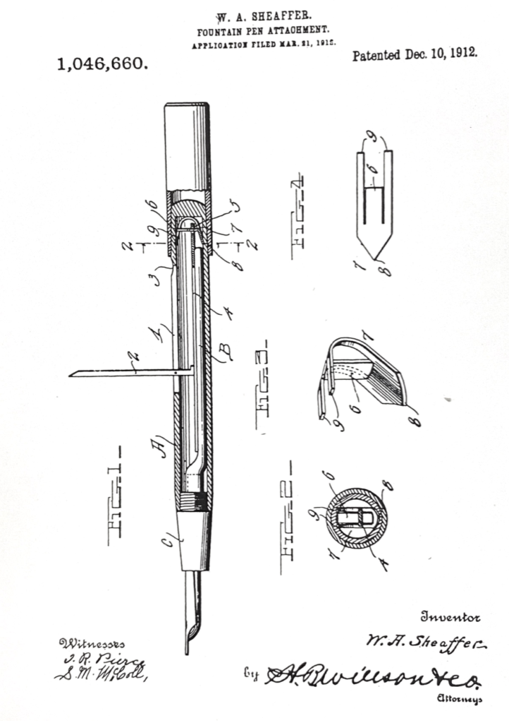 Sistema de palanca Sheaffer 1912